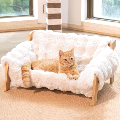 Wooden Raised Kitty Sofa