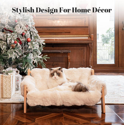 Wooden Raised Kitty Sofa